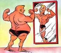 What the mirror in my mind ells me.